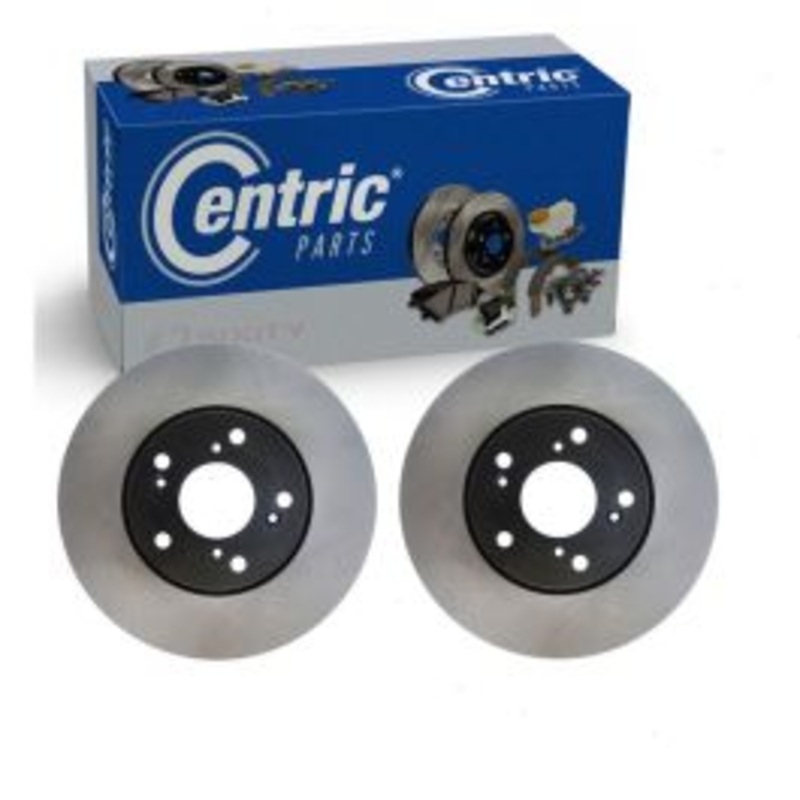 2 pc Centric Premium Front Disc Brake Rotors for 2006-2023 Honda Civic