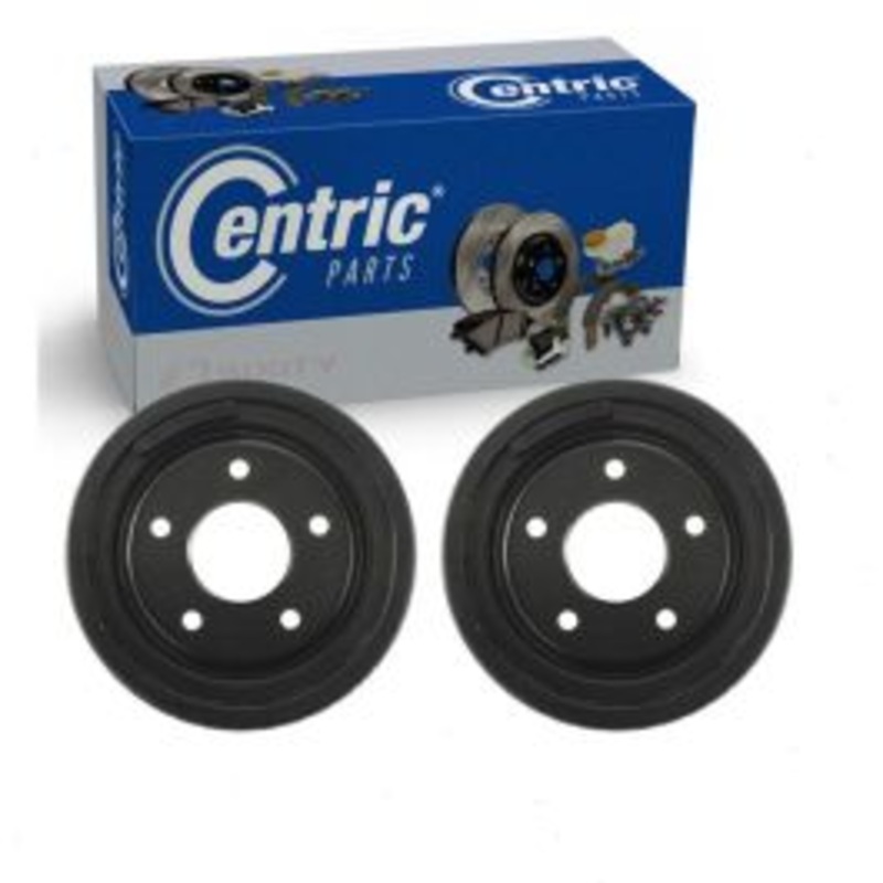 2 pc Centric Premium Rear Brake Drums for 1975-1983 Pontiac Grand LeMans