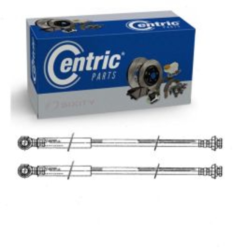 2 pc Centric Premium Front Brake Hydraulic Hoses for 1982-1986 Pontiac Acadian