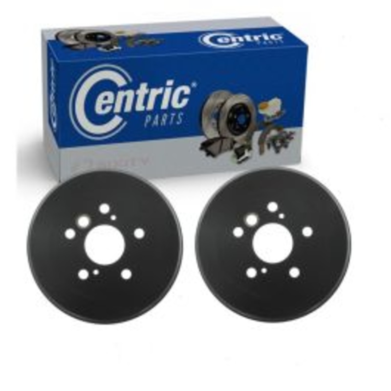 2 pc Centric Premium Rear Brake Drums for 2002-2006 Toyota Camry 2.4L L4
