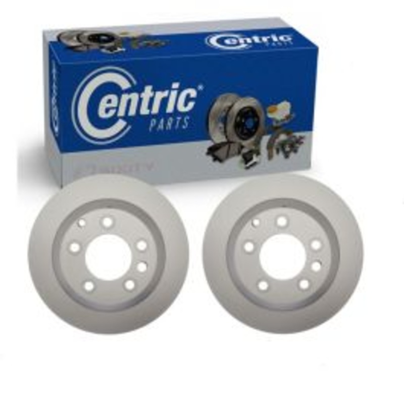 2 pc Centric GCX Rear Disc Brake Rotors for 2007-2015 Audi Q7