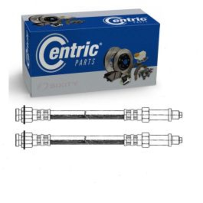 2 pc Centric Premium Front Brake Hydraulic Hoses for 1958-1966 Chevrolet Biscayne