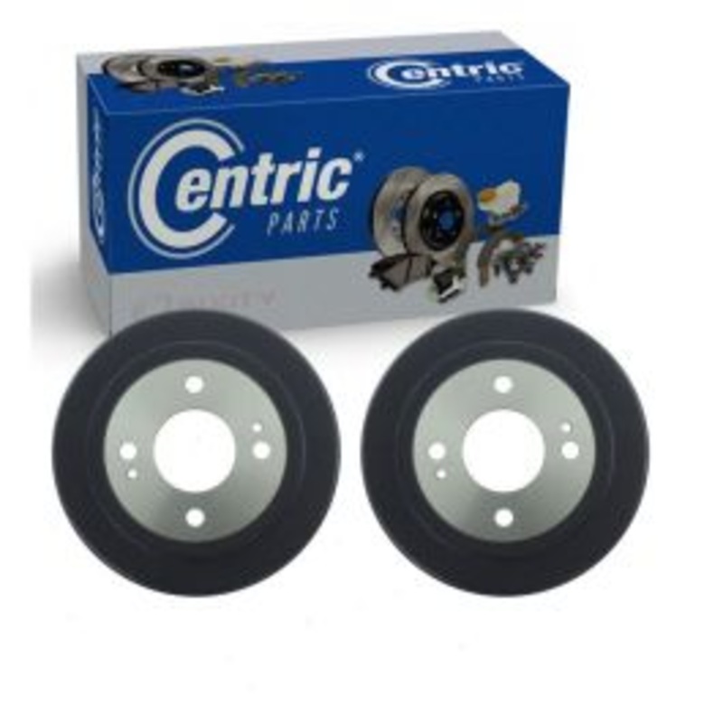 2 pc Centric Premium Rear Brake Drums for 1992-2000 Honda Civic