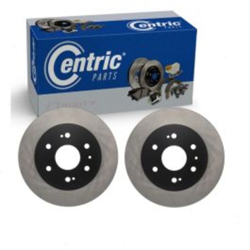 2 pc Centric Premium Front Disc Brake Rotors for 2013-2019 Cadillac XTS