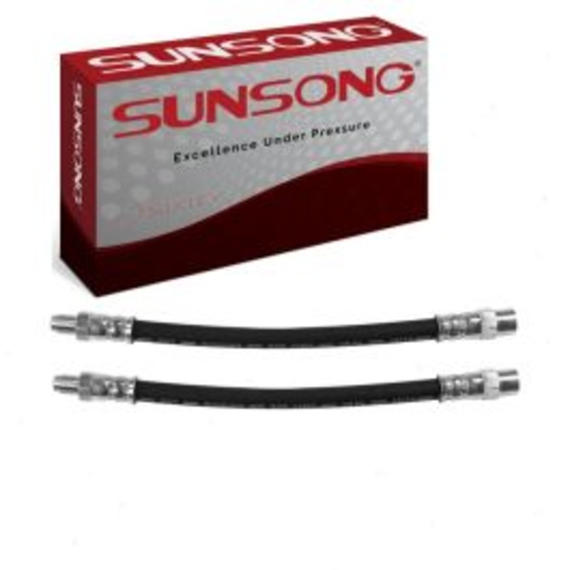 2 pc Sunsong Rear Outer Brake Hydraulic Hoses for 1977-1983 BMW 320i
