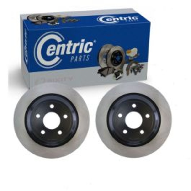 2 pc Centric Premium Rear Disc Brake Rotors for 2020-2023 Lincoln Corsair