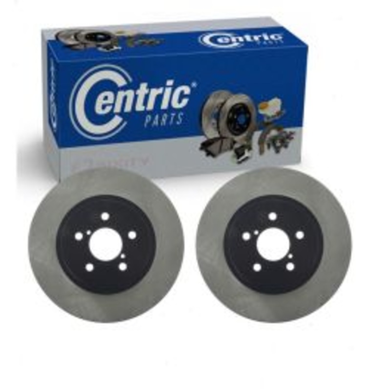 2 pc Centric Premium Front Disc Brake Rotors for 2017-2023 Subaru Impreza