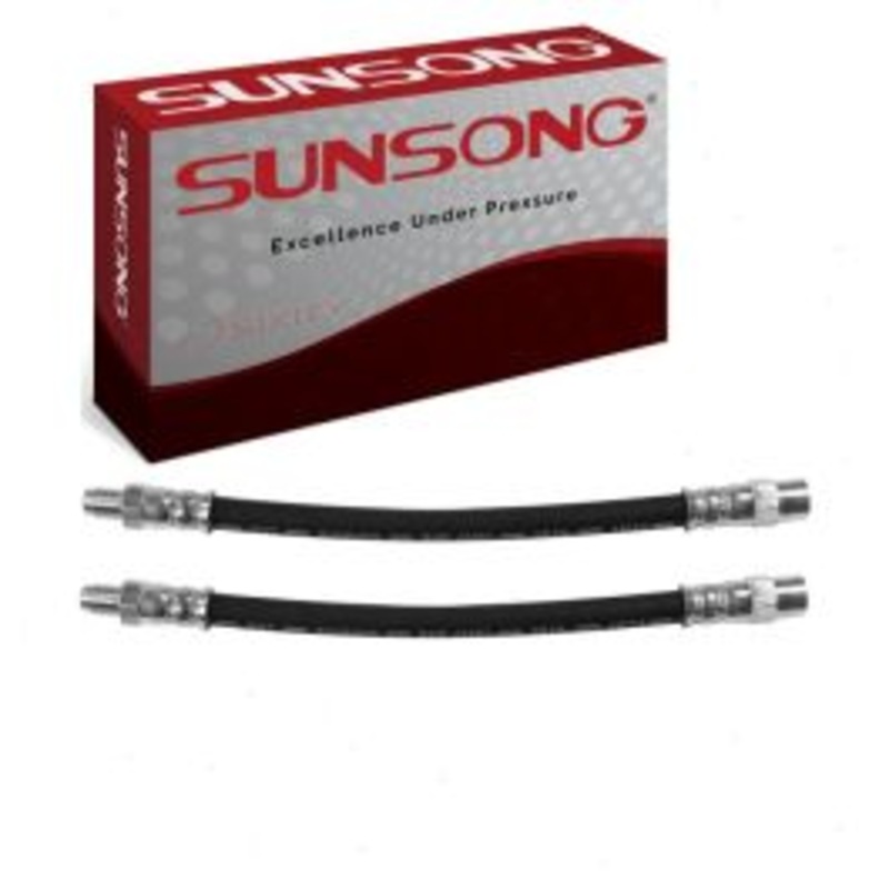 2 pc Sunsong Rear Outer Brake Hydraulic Hoses for 1994-1995 BMW 540i