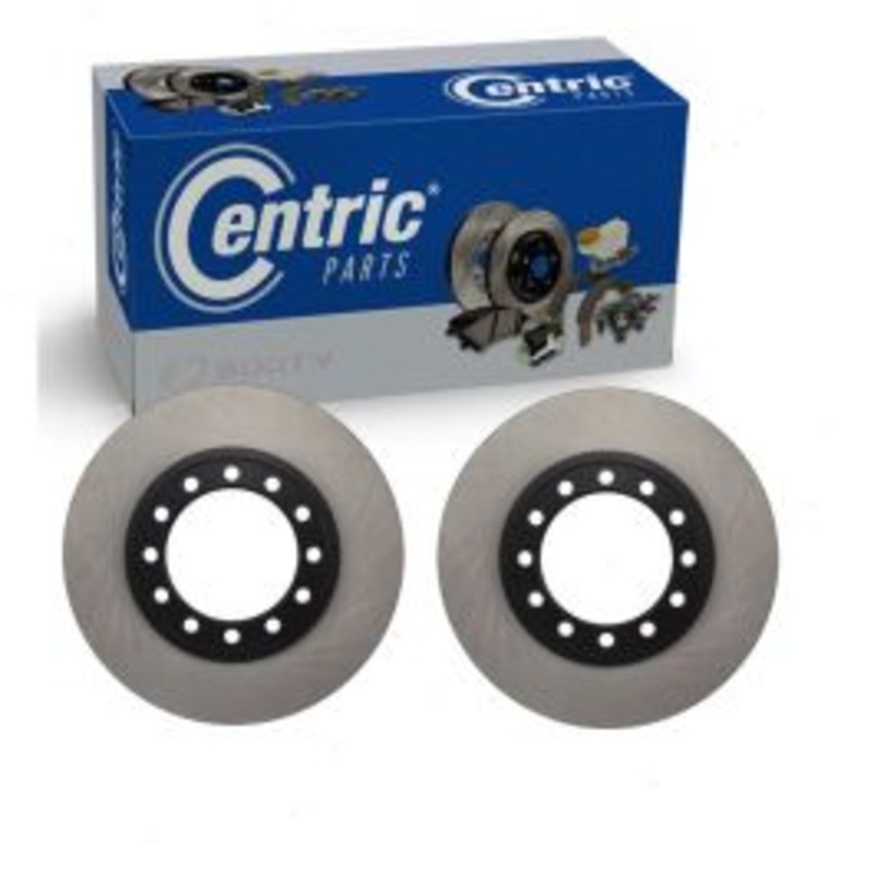 2 pc Centric Premium Front Disc Brake Rotors for 2016-2017 Chevrolet LCF 3500HD