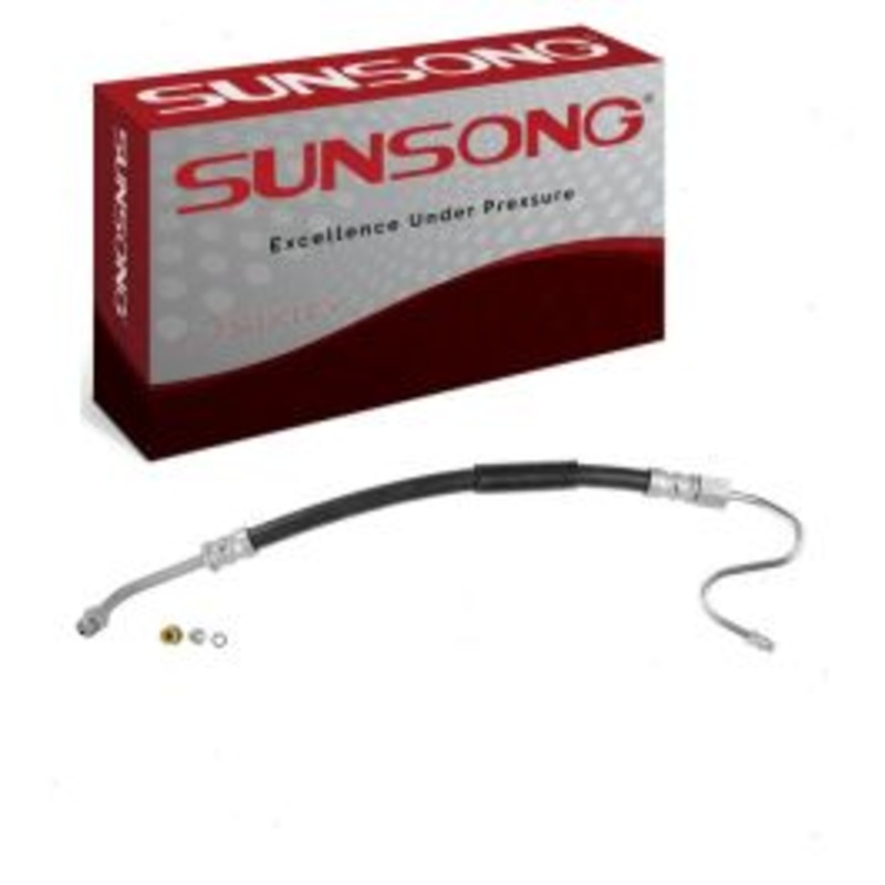 Sunsong Power Steering Pressure Line Hose for 1990-1992 Ford F-350