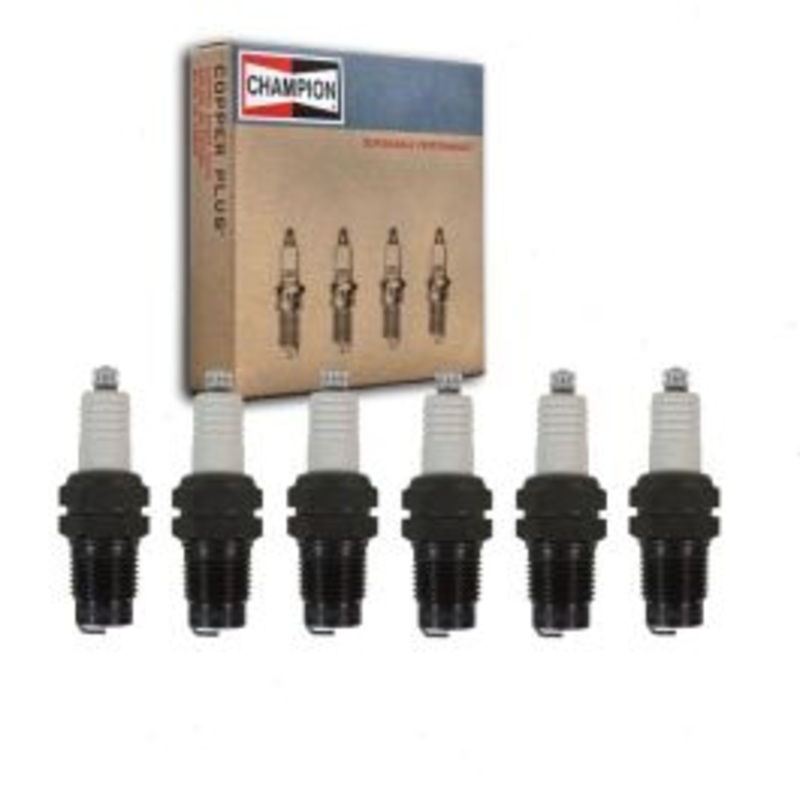 6 pc Champion Industrial 525 25 Spark Plugs