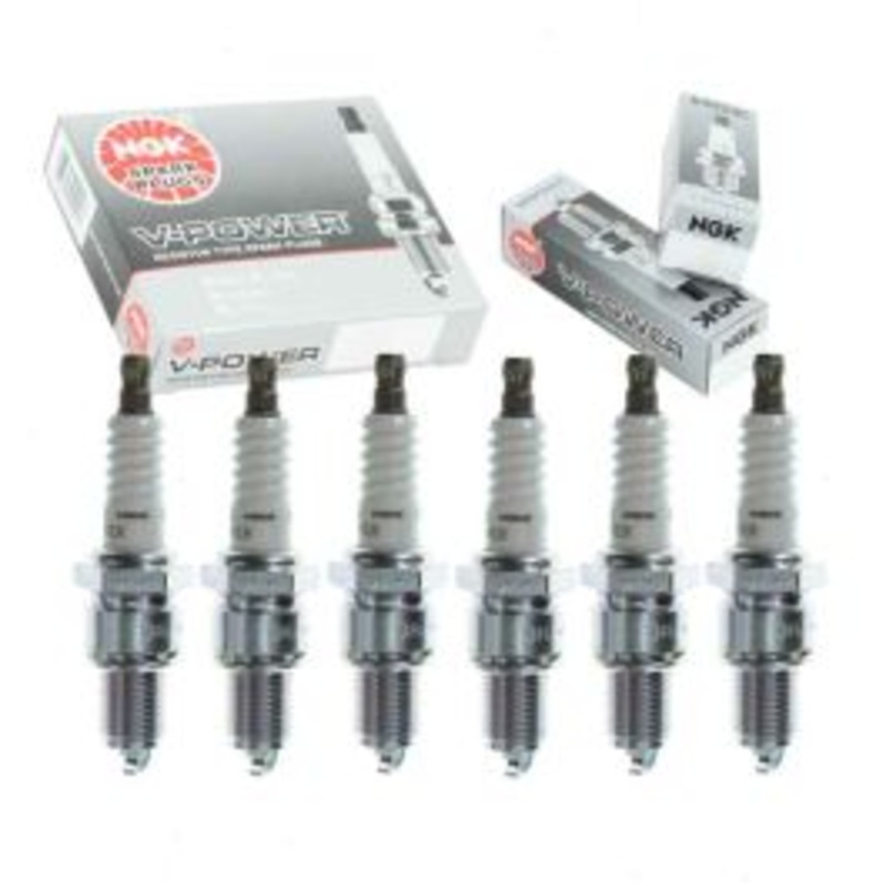 6 pc NGK V-Power Spark Plugs for 1963 GMC PB2500 Series 3.8L L6