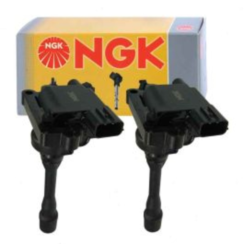 2 pc NGK Ignition Coils for 1999-2003 Mitsubishi Galant 2.4L L4