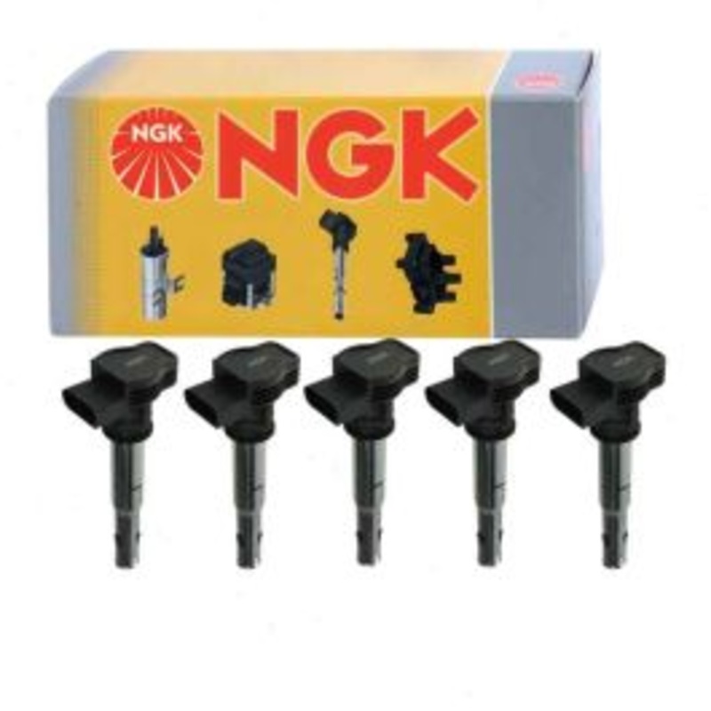 5 pc NGK Ignition Coils for 2006-2009 Volkswagen Rabbit 2.5L L5