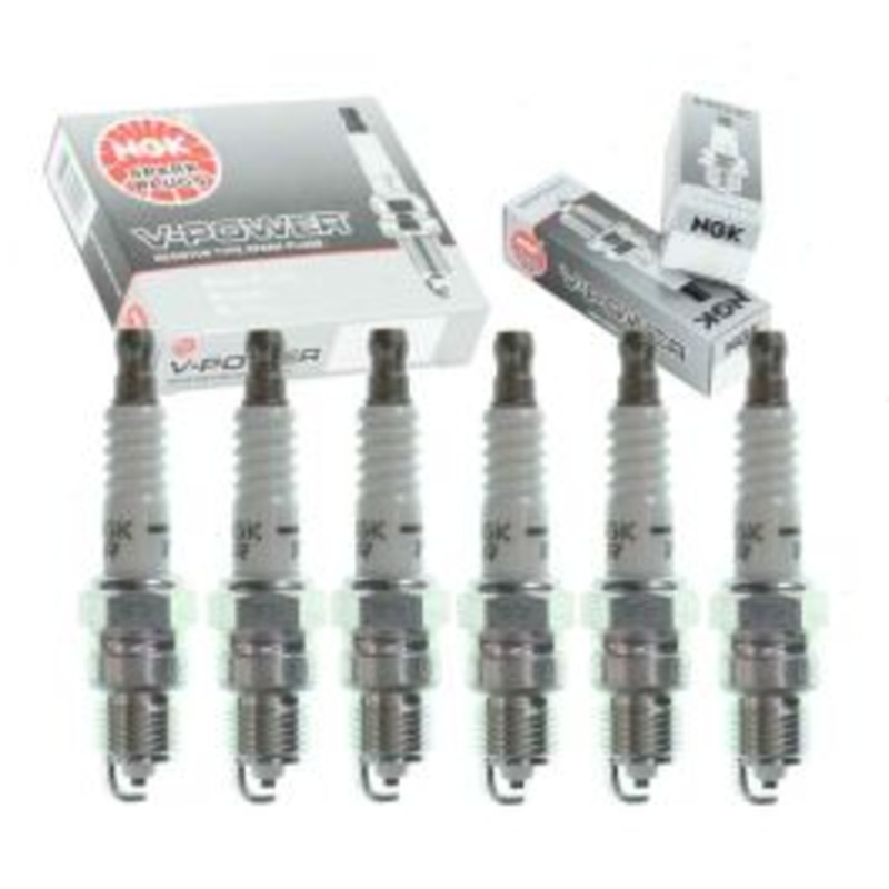 6 pc NGK V-Power Spark Plugs for 1982-1990 GMC S15 2.8L 4.3L V6