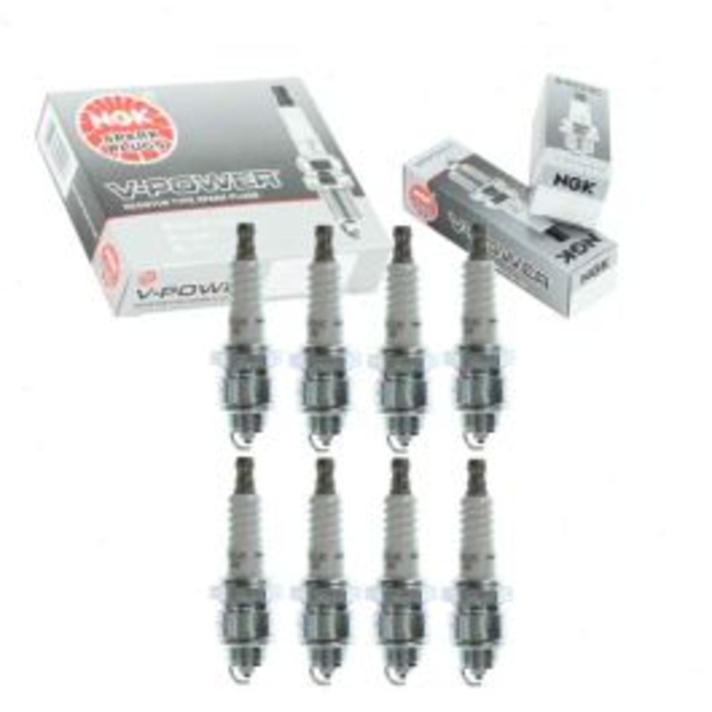 8 pc NGK V-Power Spark Plugs for 1968-1969 International 1100B 4.4L 5.0L V8