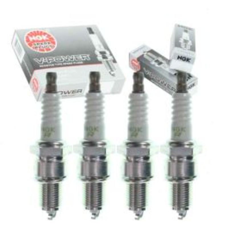 4 pc NGK V-Power Spark Plugs for 1979-1982 Dodge D50 2.0L L4