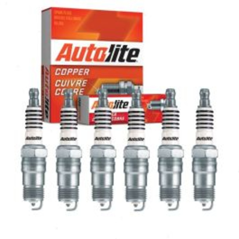 6 pc Autolite Copper Core Spark Plugs for 1986-1998 Ford Taurus 3.0L V6