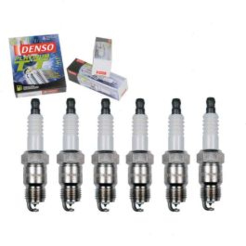 6 pc DENSO Platinum TT Spark Plugs for 1975-1980 Plymouth PB200 3.7L L6