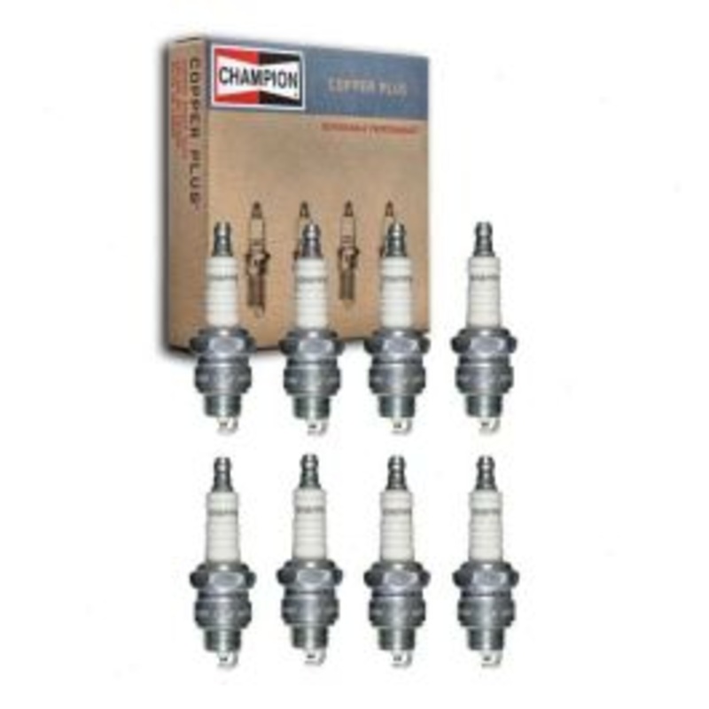 8 pc Champion Copper Plus Spark Plugs for 1967 International M1400 5.0L V8