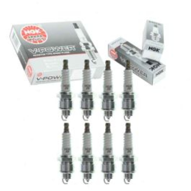 8 pc NGK V-Power Spark Plugs for 1977 Pontiac Phoenix 5.7L V8