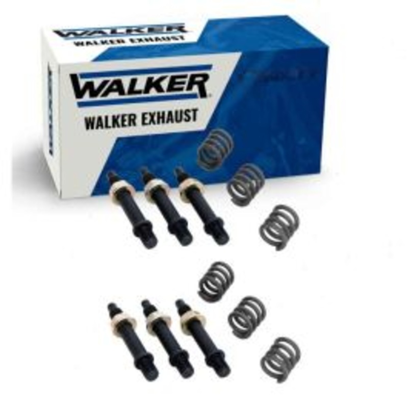 2 pc Walker Y-Pipe Inlets Exhaust Bolt & Springs for 1988-1995 Chevrolet K2500 4.3L 5.0L 5.7L 6.2L V6 V8