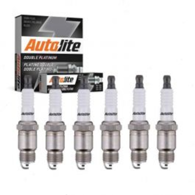 6 pc Autolite Double Platinum Spark Plug for 1970-1974 Checker Taxicab 4.1L