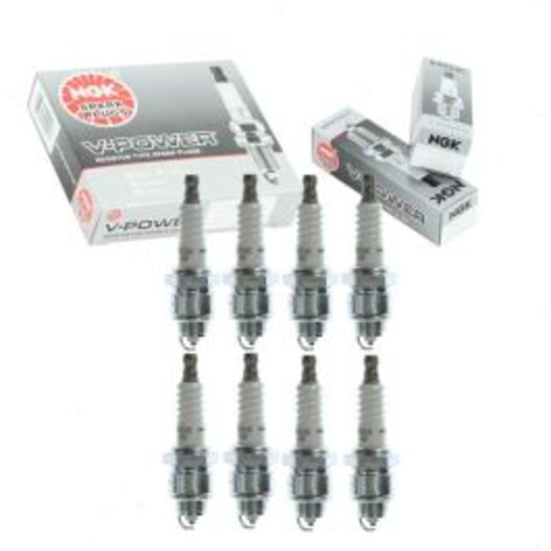 8 pc NGK V-Power Spark Plugs for 1974 International MHC1310 5.0L V8