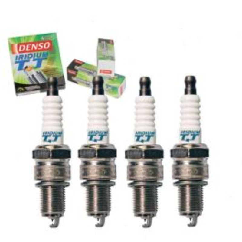 4 pc DENSO Iridium TT Spark Plugs for 1969-1988 Toyota Corolla 1.2L 1.6L 1.8L L4