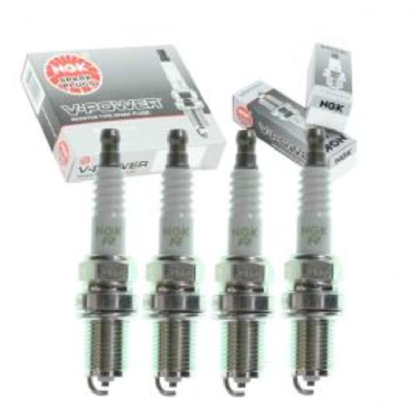 4 pc NGK V-Power Spark Plugs for 1989-1990 Nissan Pulsar NX 1.6L L4