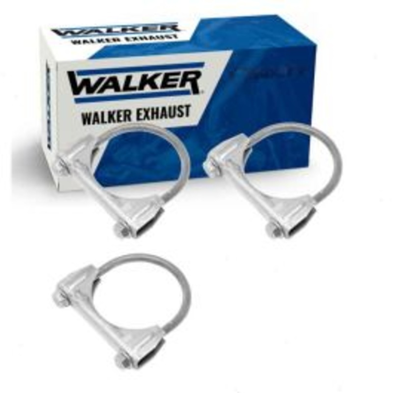 3 pc Walker Exhaust Clamps for 1980-1984 Dodge Colt 1.4L 1.6L L4