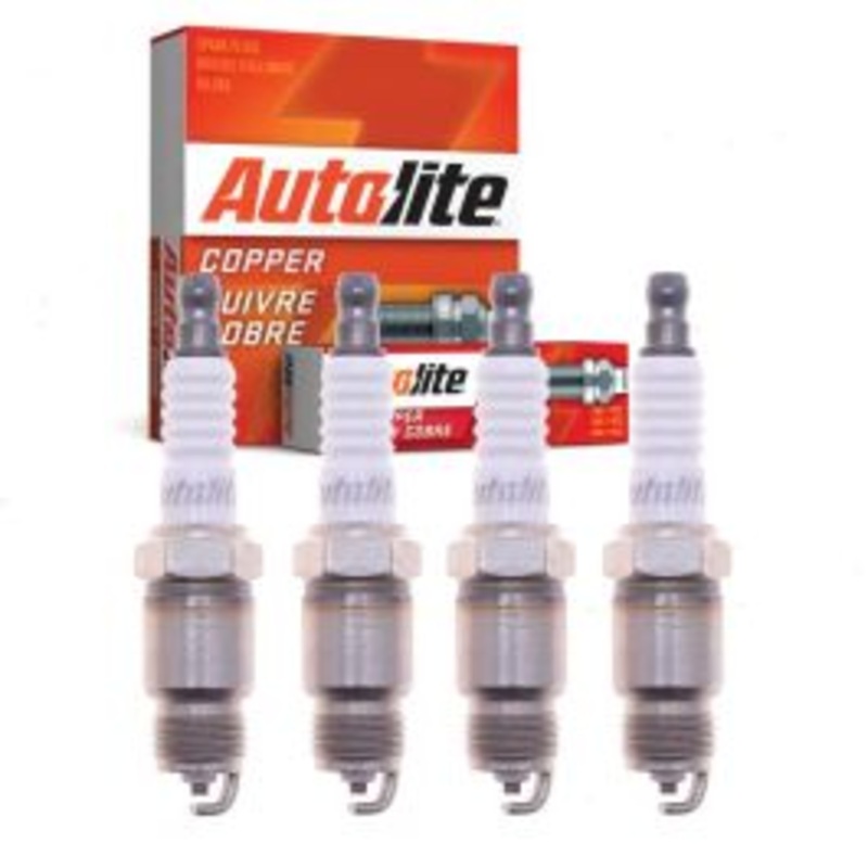 4 pc Autolite Copper Core Spark Plugs for 1976-1977 Oldsmobile Starfire 2.3L L4