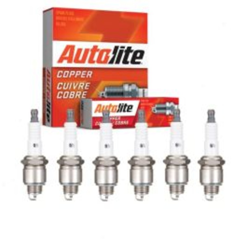 6 pc Autolite Copper Core Spark Plugs for 1965-1967 International M700 3.6L L6