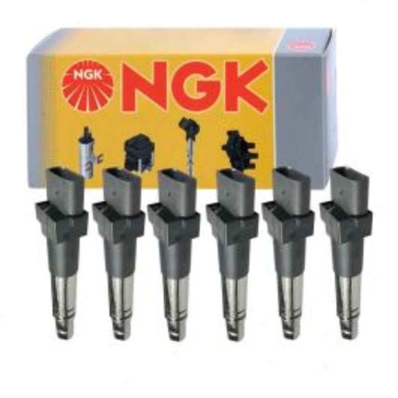6 pc NGK Ignition Coils for 2004-2008 Volkswagen R32 3.2L V6