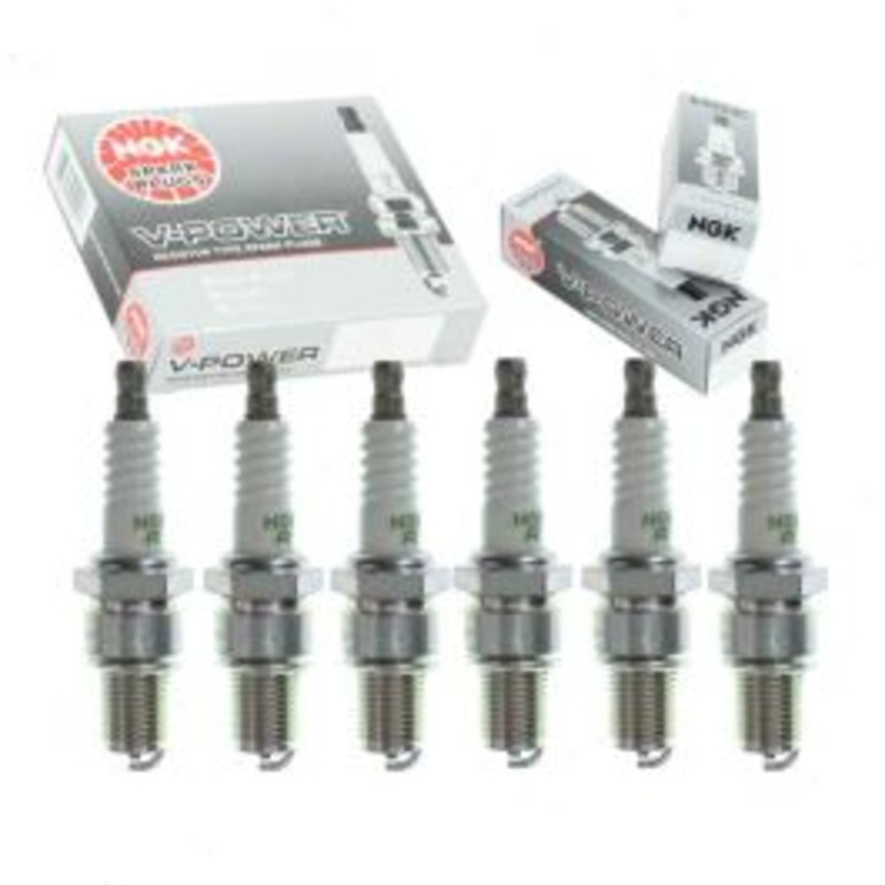 6 pc NGK V-Power 7613 BR10EYA Spark Plugs
