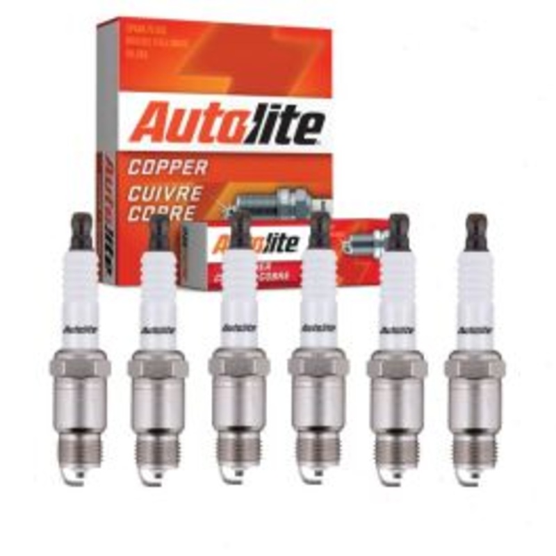 6 pc Autolite Copper Core Spark Plugs for 1977-1980 Pontiac Catalina 4.1L L6