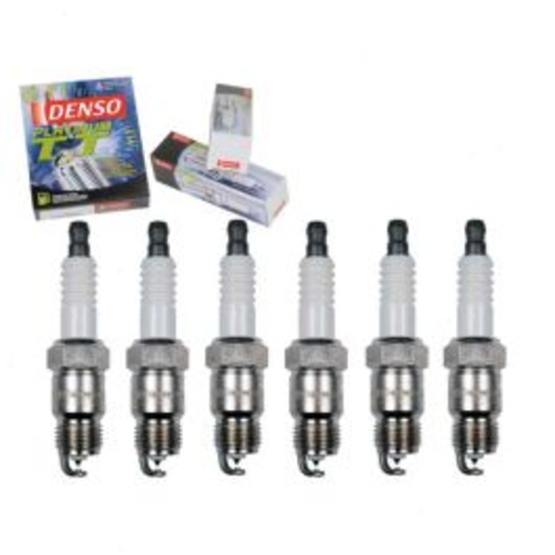 6 pc DENSO Platinum TT Spark Plugs for 1975-1976 Dodge Coronet 3.7L L6