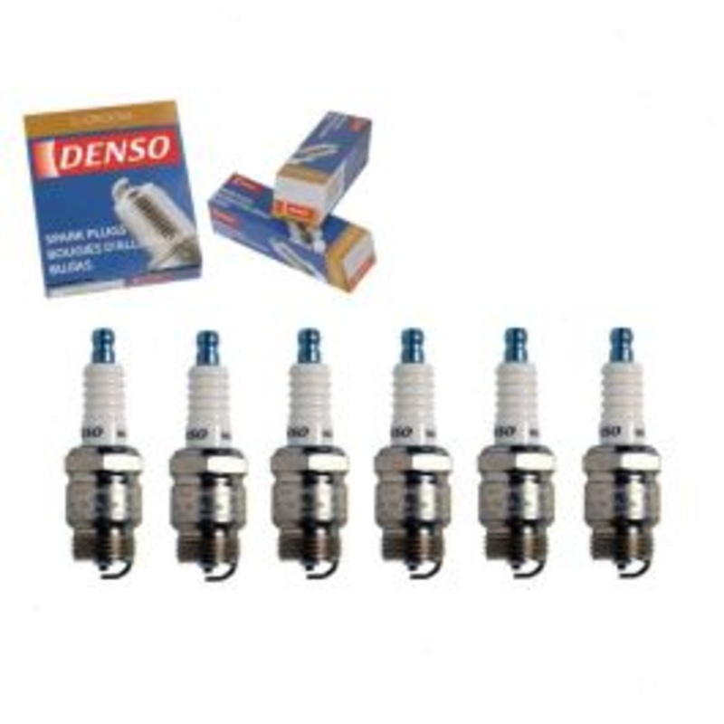 6 pc DENSO Standard U-Groove Spark Plugs for 1991-1996 Ford F-350 4.9L L6