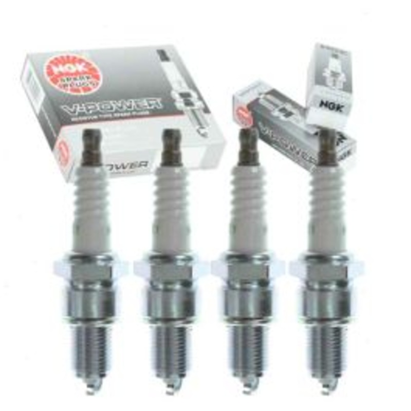 4 pc NGK V-Power Spark Plugs for 1981-1985 Plymouth Reliant 2.6L L4
