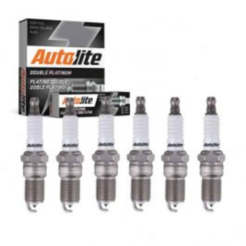 6 pc Autolite Double Platinum APP106 Spark Plug