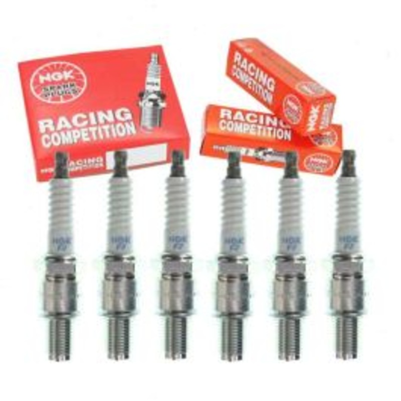 6 pc NGK Racing 3857 R6725-105 Spark Plugs