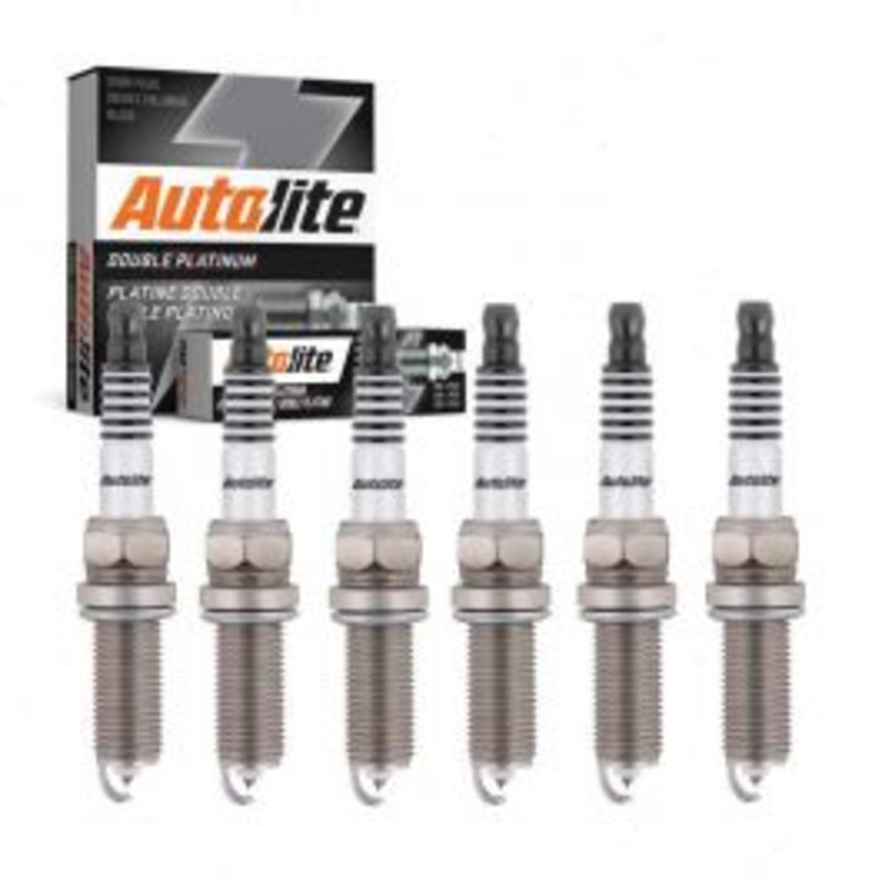 6 pc Autolite Double Platinum Spark Plug for 2005-2011 Mercedes-Benz SLK350