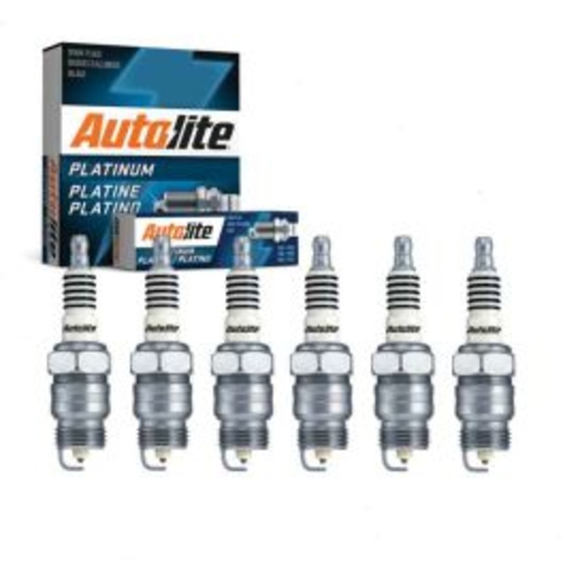 6 pc Autolite Platinum Spark Plug for 1967 Ford Galaxie 3.9L L6