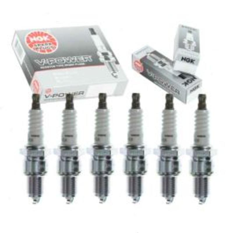 6 pc NGK V-Power Spark Plugs for 1965-1972 Plymouth Barracuda 2.8L 3.2L 3.7L L6
