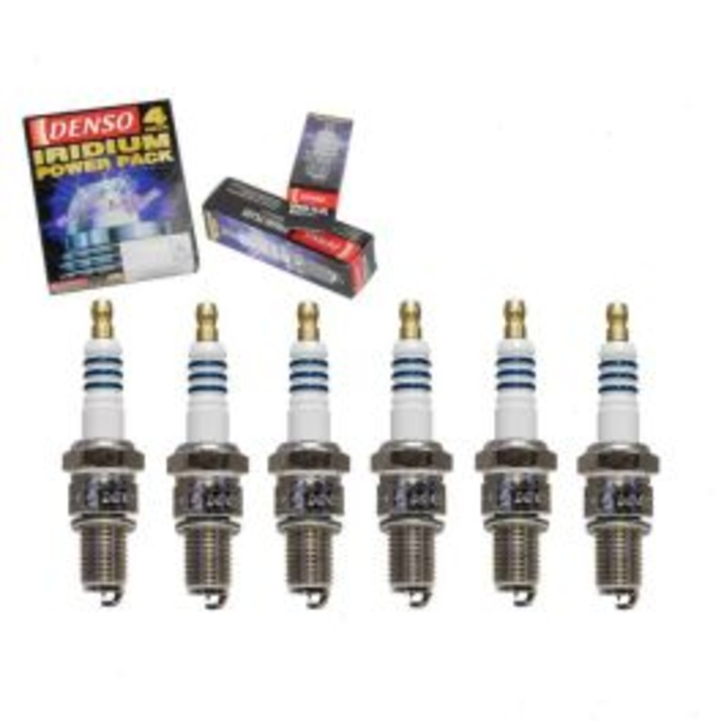 6 pc DENSO Iridium Power Spark Plugs for 1984 Maserati Biturbo 2.5L V6