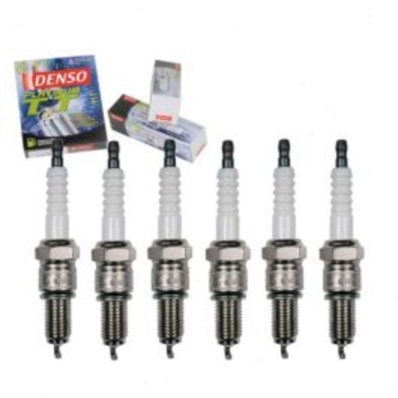 6 pc DENSO Platinum TT Spark Plugs for 1967 GMC K25 K2500 Pickup 4.8L L6