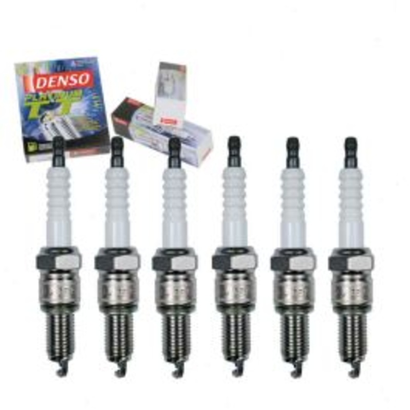 6 pc DENSO Platinum TT Spark Plugs for 1968-1969 Jeep J-2700 3.8L L6