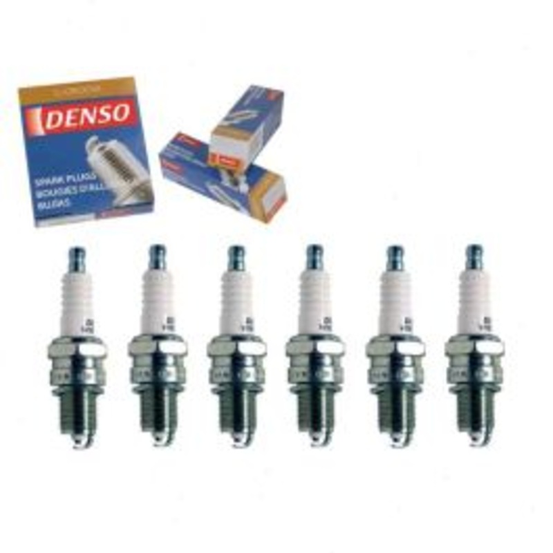 6 pc DENSO Standard U-Groove Spark Plugs for 1968 Dodge P100 3.7L L6