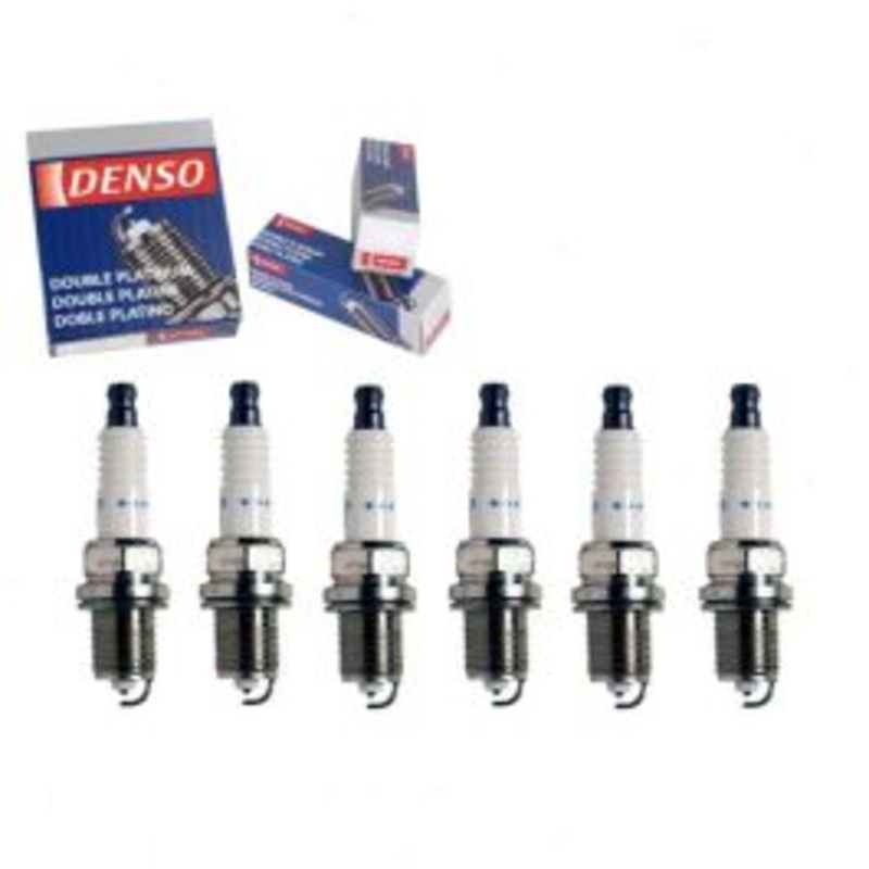 6 pc DENSO Double Platinum Spark Plugs for 1997 Mercedes-Benz SL320 3.2L L6