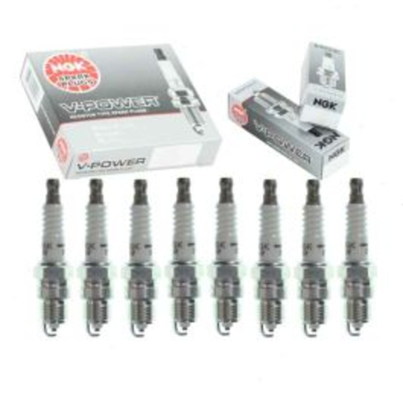 8 pc NGK V-Power Spark Plugs for 1988-1995 GMC K3500 5.7L 7.4L V8